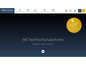 IMC Krems's official website homepage screenshot