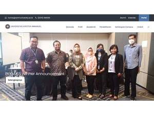 Immanuel Christian University's official website homepage screenshot