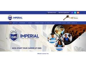Imperial School of Business and Science's official website homepage screenshot