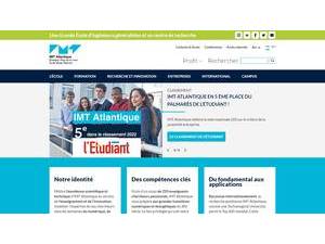 IMT Atlantique's official website homepage screenshot