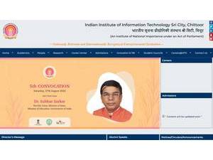 Indian Institute of Information Technology, Sri City's official website homepage screenshot