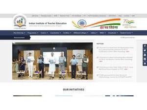 Indian Institute of Teacher Education's official website homepage screenshot
