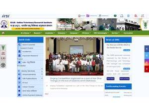 Indian Veterinary Research Institute's official website homepage screenshot
