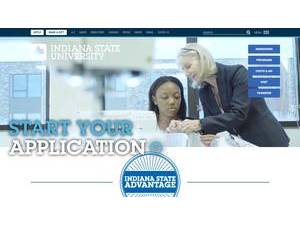 Indiana State University's official website homepage screenshot