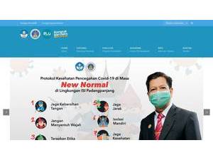 Indonesian Institute of the Arts, Padang Panjang's official website homepage screenshot