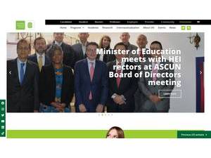 Industrial University of Santander's official website homepage screenshot