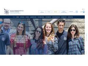 Infante D. Henrique Nautical School's official website homepage screenshot