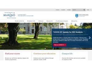 Institiúid Oideachais Marino's official website homepage screenshot