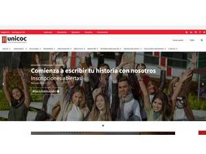 Institucion Universitaria Colegios de Colombia's official website homepage screenshot