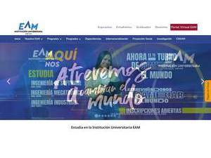 Institucion Universitaria EAM's official website homepage screenshot