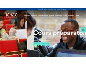 Institut Catholique des Hautes Études Commerciales's official website homepage screenshot