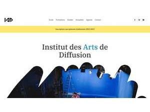 Institut des Arts de Diffusion's official website homepage screenshot