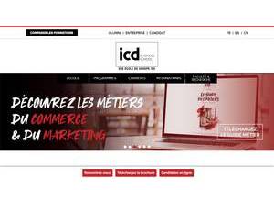 Institut International du Commerce et du Développement's official website homepage screenshot