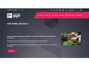 Institut National Polytechnique de Toulouse's official website homepage screenshot