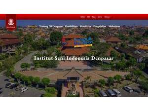 Institut Seni Indonesia Denpasar's official website homepage screenshot