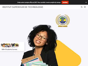 Institut Supérieur de Technologie's official website homepage screenshot
