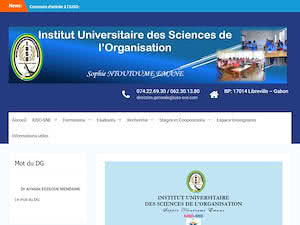 Institut Universitaire des Sciences de l'Organisation's official website homepage screenshot