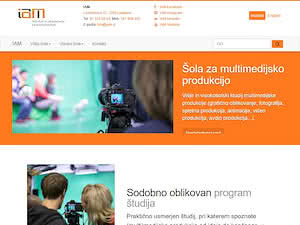 Institute and Academy of Multimedia's official website homepage screenshot