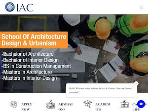 Institute for Art and Culture's official website homepage screenshot