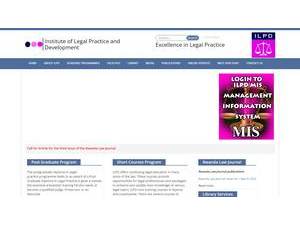 Institute of Legal Practice and Development's official website homepage screenshot