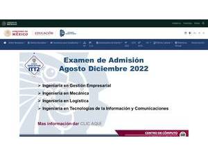 Institute of Technology of Tláhuac II's official website homepage screenshot