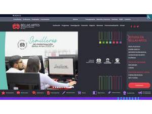 Instituto Departamental de Bellas Artes's official website homepage screenshot