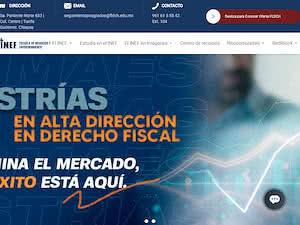 Instituto Nacional de Estudios Fiscales's official website homepage screenshot