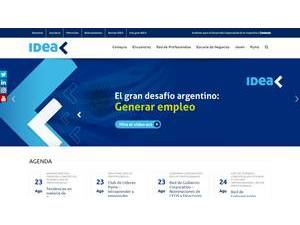 Instituto para el Desarrollo Empresarial de la Argentina's official website homepage screenshot