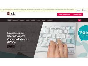 Instituto Politécnico de Gestão e Tecnologia's official website homepage screenshot