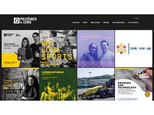 Instituto Politécnico de Leiria's official website homepage screenshot