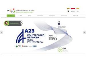 Instituto Politécnico de Tomar's official website homepage screenshot