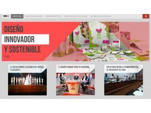 Instituto Superior de Diseño's official website homepage screenshot