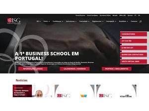 Instituto Superior de Gestão's official website homepage screenshot