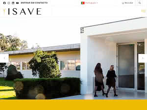 Instituto Superior de Saúde do Alto Ave's official website homepage screenshot