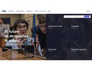 Instituto Tecnológico de Buenos Aires's official website homepage screenshot