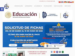 Instituto Tecnológico de Chihuahua's official website homepage screenshot
