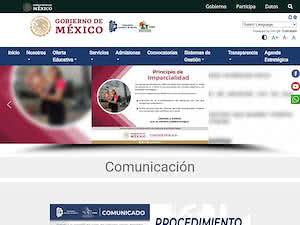 Instituto Tecnológico de Chiná's official website homepage screenshot