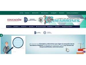 Instituto Tecnológico de Ciudad Cuauhtémoc's official website homepage screenshot