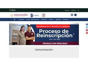 Instituto Tecnológico de Durango's official website homepage screenshot