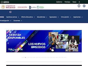 Instituto Tecnológico de El Llano Aguascalientes's official website homepage screenshot