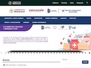 Instituto Tecnológico de Guaymas's official website homepage screenshot