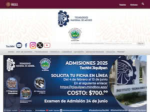 Instituto Tecnológico de Jiquilpan's official website homepage screenshot