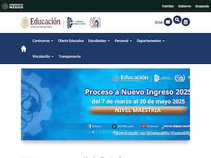 Instituto Tecnológico de La Paz's official website homepage screenshot
