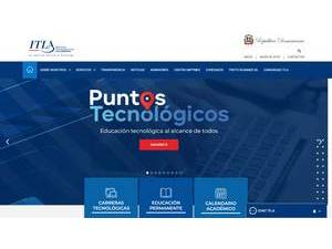 Instituto Tecnológico de Las Américas's official website homepage screenshot