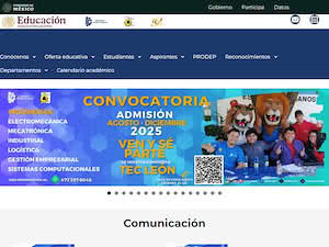 Instituto Tecnológico de León's official website homepage screenshot