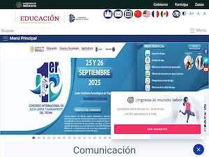 Instituto Tecnológico de Milpa Alta's official website homepage screenshot