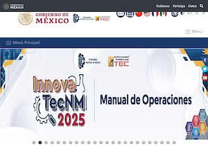 Instituto Tecnológico de Pabellón de Arteaga's official website homepage screenshot