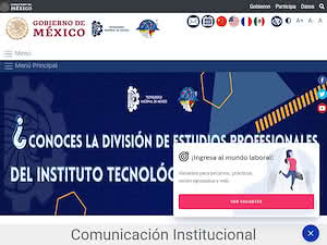 Instituto Tecnológico de Pachuca's official website homepage screenshot