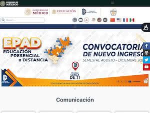 Instituto Tecnológico de Querétaro's official website homepage screenshot