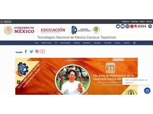Instituto Tecnológico de Tapachula's official website homepage screenshot